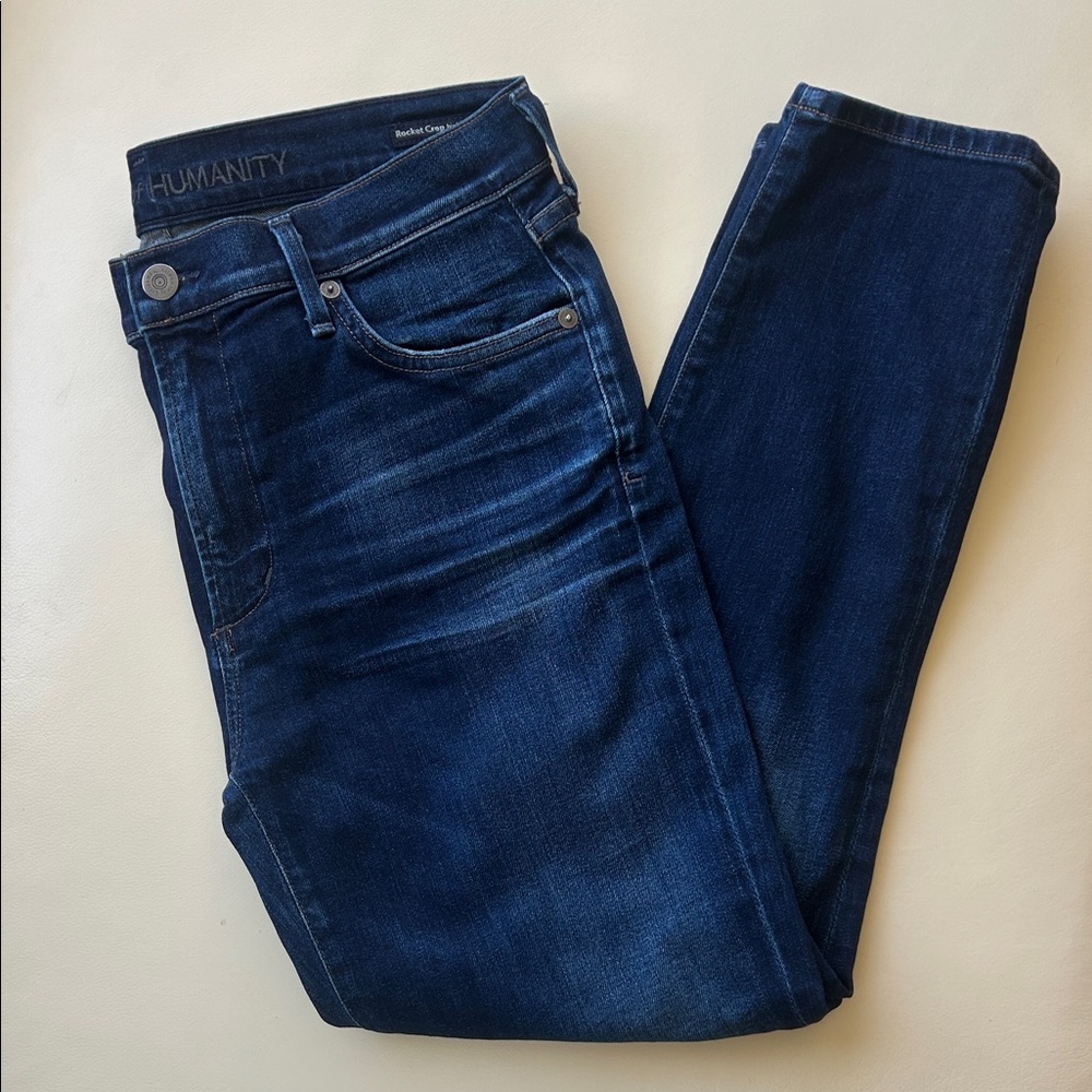Citizens of Humanity, Rocket Crop High Rise Skinny Dark Wash